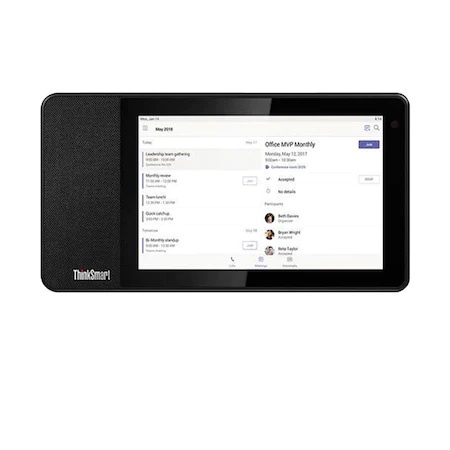 Tableta Lenovo ThinkSmart View, 8" HD IPS, 10-point Multi-touch, Qualcomm Snapdragon 624 (8C, 8x A53, 1.8GHz), 2GB LPDDR3, 8GB eMMC, Wi-Fi, negru, ZA690008SE [4]