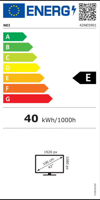 Televizor NEI LED 42NE5901, 106 cm, Smart, FullHD, Clasa E [2]