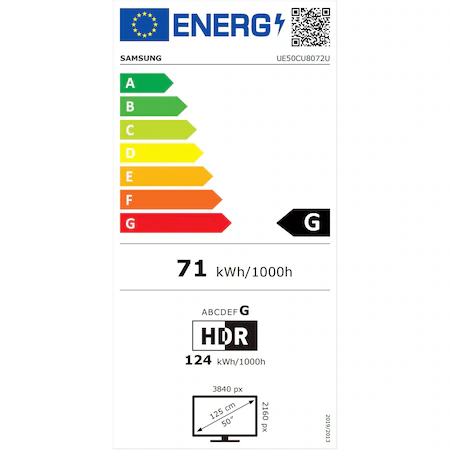 Televizor SAMSUNG LED 50CU8072, 125 cm, Smart, 4K Ultra HD, Clasa G [11]