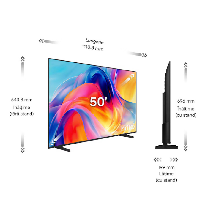 Televizor SAMSUNG MiniLED 50M70H, 125 cm, Smart, 4K Ultra HD, Clasa F (Model 2026), UE50M70HAUXXH [6]