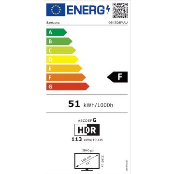 Televizor SAMSUNG QLED 43Q8F, 108 cm, Smart, 4K Ultra HD, Clasa F (Model 2025) [10]