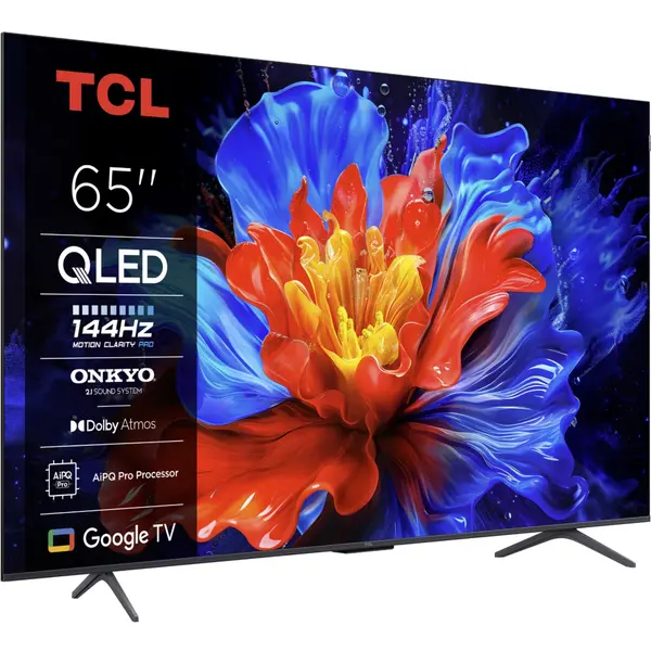Televizor TCL QLED 65P8K, 164 cm, Smart Google TV, 4K Ultra HD, 144Hz, Clasa F [2]