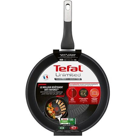 Tigaie Tefal Unlimited G2550672, 28 cm, Thermo-Spot, invelis antiaderent Titanium, Aluminiu, Negru [3]