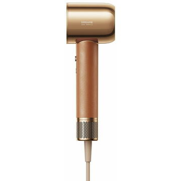 Uscator de par Miracle Dreame, 1600W, viteza aer max.70m/s, 2 trepte flux aer, 4 setari temperatura, 5 accesorii incluse, maro/auriu [2]