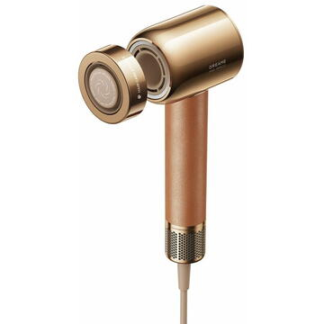 Uscator de par Miracle Dreame, 1600W, viteza aer max.70m/s, 2 trepte flux aer, 4 setari temperatura, 5 accesorii incluse, maro/auriu [4]