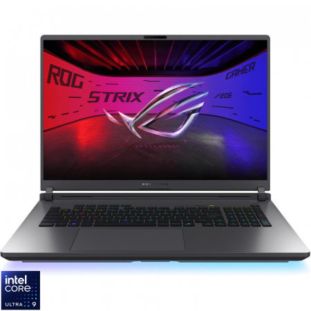 Laptop ASUS Gaming 18'' ROG Strix G18 G815LP, 2.5K 240Hz, Procesor Intel® Core™ Ultra 9 275HX (36M Cache, up to 5.40 GHz), 16GB DDR5, 1TB SSD, GeForce RTX 5070 8GB, No OS, Eclipse Gray [7]
