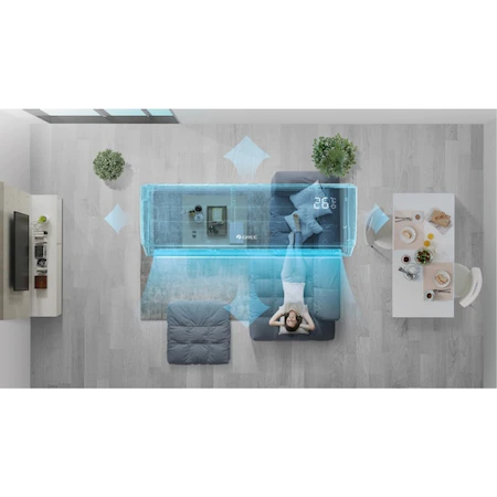 Aparat de aer conditionat Gree Pulsar GWH24AGD-K6DNA1C Inverter 24000 BTU, Clasa A++, Generator ioni Cold Plasma, Functia ”I Feel”, WiFi [7]