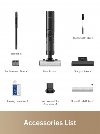 Aspirator vertical Dreame HHR27C, 300 W, Autonomie 40 min, 900 ml, Negru [6]