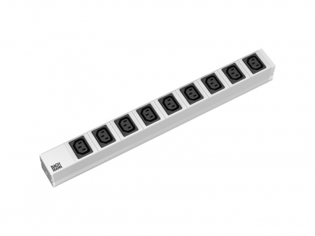 UPS - Bachmann PDU 19' 333.539, 1U, 9 prize IEC320 C13, cablu alimentare 2m cu conector Schuko, profil de aluminiu