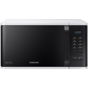 Cuptoare cu microunde - Cuptor cu microunde Samsung MS23K3513AW/OL, 23 l, 800 W, Auto cook, Quick Defrost, Control touch, Interior ceramic, Child lock, Alb