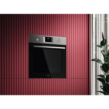 Cuptor incorporabil AEG SurroundCook OA5CB31SM, Electric, Gatire cu abur, Autocuratare catalitica, 72 l, Clasa A, inox-negru [2]