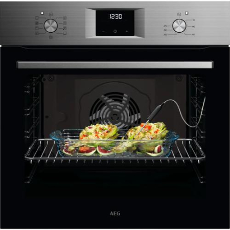 Cuptoare Incorporabile - Cuptor incorporabil AEG SurroundCook OA5CB31SM, Electric, Gatire cu abur, Autocuratare catalitica, 72 l, Clasa A, inox-negru