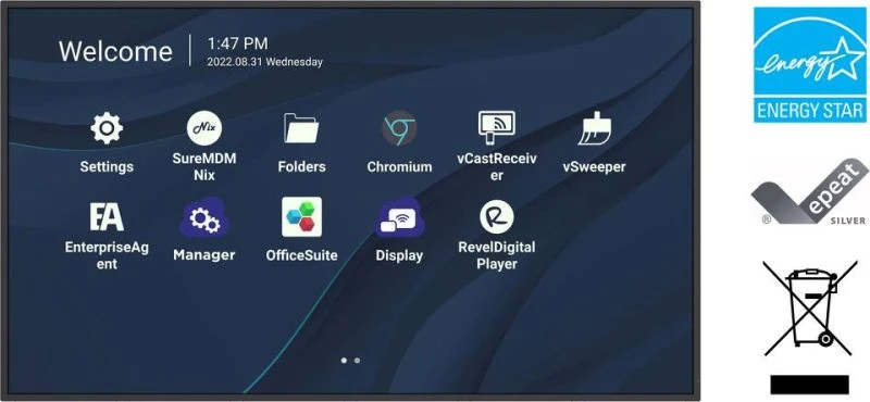 Laptopuri/ PC - Display Comercial Viewsonic CDE5530, 55" UHD, 500 nits, 24/7, Android 11