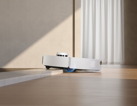 Dreame L40s Pro Ultra aspirator robot 11.000Pa, mop rotativ cu ridicare 10,5 mm, perie laterală extensibilă, navigație AI cu LDS+RGB+LED, stație 4-în-1 (golire, spălare, uscare, reumplere), baterie 5200mAh, autonomie 194 min, control smart, alb RLL74CE-WH [9]