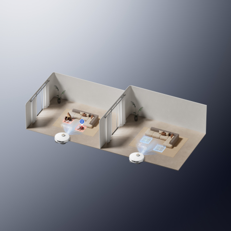 Dreame L40s Pro Ultra aspirator robot 11.000Pa, mop rotativ cu ridicare 10,5 mm, perie laterală extensibilă, navigație AI cu LDS+RGB+LED, stație 4-în-1 (golire, spălare, uscare, reumplere), baterie 5200mAh, autonomie 194 min, control smart, alb RLL74CE-WH [8]