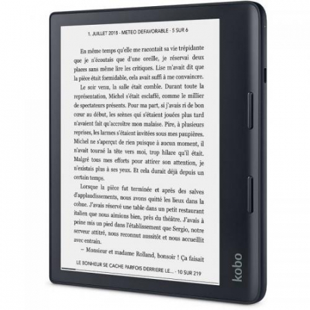 e-book Reader Kobo Sage, N778-KU-BK-K-EP, 8", 32GB, Wi-Fi, Negru, [1]