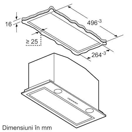Hota incorporabila Bosch DHL585B, Putere de absorbtie 575 mc/h, 52 cm, Argintiu [3]