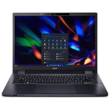 Laptopuri - Laptop Acer TravelMate P4 TMP414-53-TCO Intel Core i7-1355U 14 inch RAM 16GB SSD 1TB Intel Graphics Fara sistem de operare, NX.VZTEX.00Z
