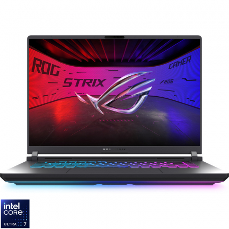 Laptop Asus ROG Strix G16 2025 G615 G615LM-S5071, 16 inch 2560 x 1600, Intel 255HX 20 C / 20 T, 1.8 GHz - 5.2 GHz, 36 MB cache, 16 GB DDR5, 1 TB SSD, Nvidia GeForce RTX 5060, Fara sistem de operare, Gri [9]