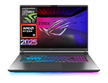 Laptop ASUS ROG Strix G16 (2025) G615JH-RV065, Intel Core i5-13450HX, 16 inch, RAM 16GB, SSD 512GB, nVidia GeForce RTX 5050 8GB, No OS, Eclipse Gray [12]