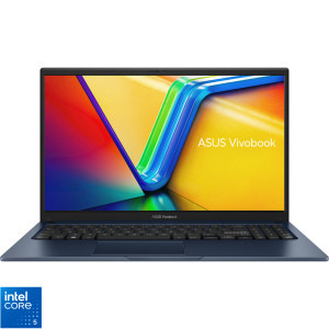 Laptopuri - Laptop ASUS Vivobook 15 X1504VA-BQ3093 cu procesor Intel® Core™ 5 120U pana la 5.0GHz, 15.6'', Full HD, IPS, 16GB DDR4 RAM, 512GB SSD, Intel® Graphics, No OS, Quiet Blue