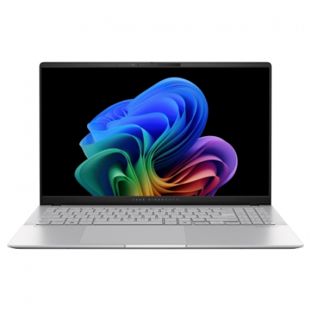 Laptopuri - Laptop ASUS Vivobook S 15 OLED S5507QA cu procesor Qualcomm® Snapdragon X Plus X1P 42 100 pana la 3.4GHz, 15.6'', 3K, OLED, 16GB LPDDR5X, 1TB SSD, Qualcomm® Adreno™ GPU, Windows 11 Home, Cool Silver