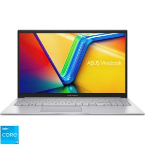 Laptopuri/ PC - Laptop ASUS Vivobook X1504VA Procesor Intel Core i3-1315U 10M Cache, up to 4.50 GHz 15.6" FHD, 8GB, 512GB SSD, Intel UHD Graphics, Argintiu