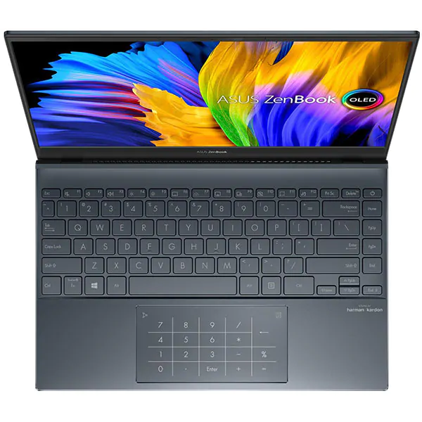 Laptop ASUS ZenBook 13 UM325UA-KG020T, AMD Ryzen 5 5500U pana la 4GHz, 13.3" Full HD, 8GB, SSD 512GB, AMD Radeon RX Vega 7, Windows 10 Home, gri [1]