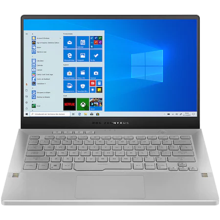 Laptop Gaming ASUS ROG Zephyrus G14 GA401QM-K2232T cu procesor AMD Ryzen™ 9 5900HS, 14", QHD, 120Hz, 16GB, 1TB SSD, NVIDIA® GeForce RTX™ 3060 6GB, Windows 10 Home, Moonlight White AniMe Matrix [0]