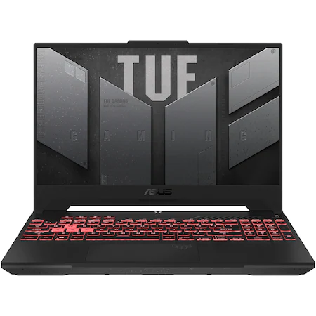Laptop Gaming ASUS TUF Gaming A15 FA507RE-HN027 cu procesor AMD Ryzen™ 7 6800H, 15.6", Full HD, 144Hz, 16GB RAM DDR5, 1TB SSD, NVIDIA® GeForce RTX™ 3050 Ti 4GB, No OS, Mecha Gray [0]