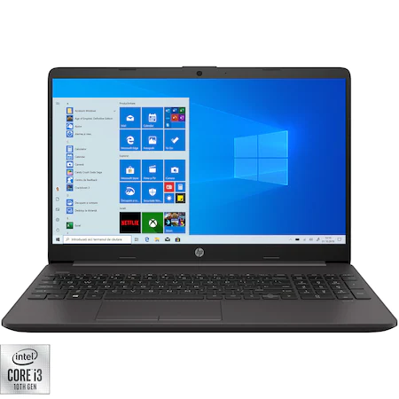 Laptop HP 250 G8 27K20EA cu procesor Intel Core i3-1005G1, 15.6", Full HD, 8GB, 256GB SSD, Intel UHD Graphics, Windows 10 Home, Dark Ash [0]