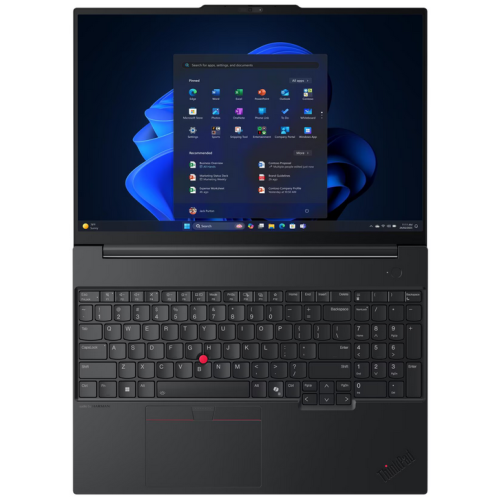 Laptop Lenovo ThinkPad E16 Gen 3, Intel Core Ultra 5 225U, 16 inch, RAM 16GB, SSD 512GB, Intel Graphics, No OS, Black [5]