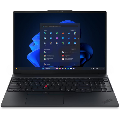 Laptopuri/ PC - Laptop Lenovo ThinkPad E16 Gen 3, Intel Core Ultra 5 225U, 16 inch, RAM 16GB, SSD 512GB, Intel Graphics, No OS, Black