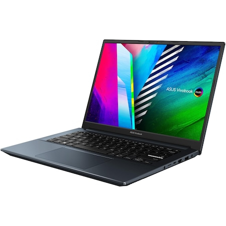 Laptop ultraportabil ASUS Vivobook PRO 14 OLED M3401QC-KM008 cu procesor AMD Ryzen™ 7 5800H, 14", 2.8K, 16GB, 512GB SSD, NVIDIA® GeForce® RTX 3050 4GB, No OS, Quiet Blue [2]