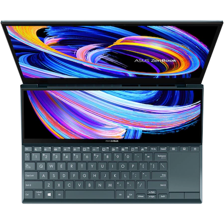 Laptop ultraportabil ASUS ZenBook Duo 14 UX482EG-HY256R cu procesor Intel® Core™ i7-1165G7, 14", Full HD, 16GB, 1TB SSD, NVIDIA® GeForce® MX450 2GB, Windows 10 Pro, Celestial Blue [7]
