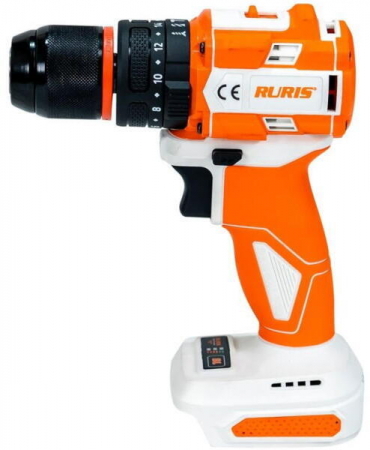 Casă / Grădină - Masina de gaurit/insurubat (bormasina) cu percutie pe acumulator Ruris rmx1360, 20 V, 2 viteze, motor brushless, 3000 BPM, 60 Nm, acumulator, incarcator ,1360rma2024