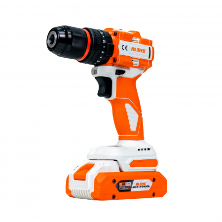 Casă / Grădină - Masina de gaurit/insurubat (bormasina) cu percutie pe acumulator Ruris rmx1360, 20 V, 2 viteze, motor brushless, 3000 BPM, 60 Nm, fara acumulator/incarcator, 1360rmx2024
