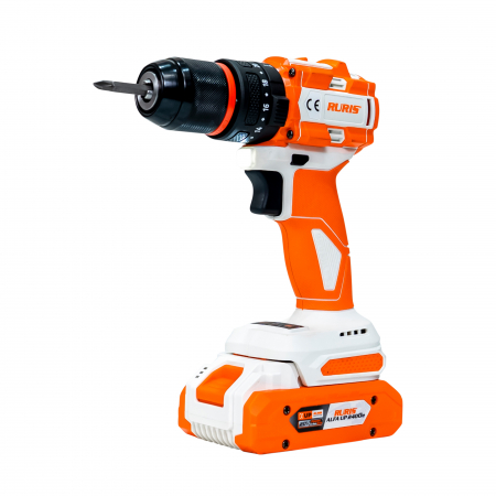 Masina de gaurit/insurubat (bormasina) cu percutie pe acumulator Ruris rmx1360, 20 V, 2 viteze, motor brushless, 3000 BPM, 60 Nm, fara acumulator/incarcator, 1360rmx2024 [2]