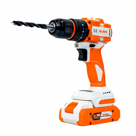 Masina de gaurit/insurubat (bormasina) cu percutie pe acumulator Ruris rmx1360, 20 V, 2 viteze, motor brushless, 3000 BPM, 60 Nm, fara acumulator/incarcator, 1360rmx2024 [1]