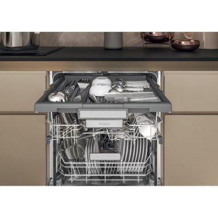 Masina de spalat vase incorporabila WHIRLPOOL W7I HT58 T, MaxiSpace, 6th Sense, 15 seturi, 8 programe, 60 cm, Clasa B, panou comanda negru [6]