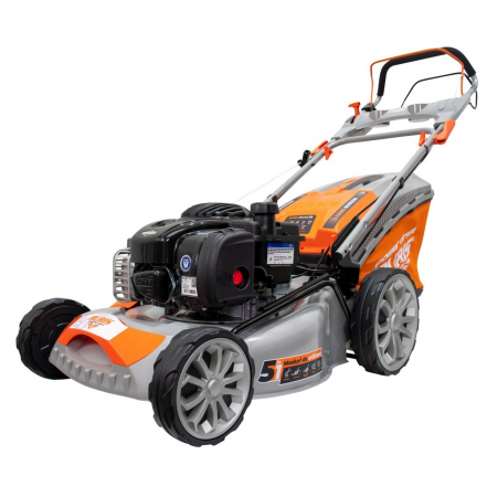 Masina de tuns gazon/iarba autopropulsata pe benzina RURIS RX333S,motor Briggs&Stratton, 3 CP, 140 CC, 4 timpi, 46 cm latime lucru, 25-75 mm inaltime lucru,carcasa metal, 65 l sac colector,rezervor 0.8 l [2]