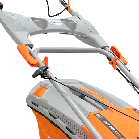 Masina de tuns gazon/iarba autopropulsata pe benzina Ruris RX355S, 3.5 CP, 145 CC, 4 timpi, 46 cm latime lucru, 25-75 mm inaltime lucru, mulching,65 l volum sac colector,rezervor 1 l [5]