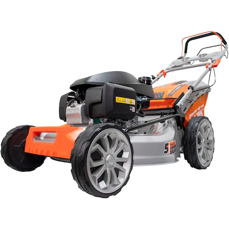Masina de tuns gazon/iarba autopropulsata pe benzina Ruris rx555s, 5.2 CP, 202 CC, 4 timpi, 53 cm latime lucru, 25-75 mm inaltime lucru,functie mulcire, 65 l sac colector,rezervor 0.9 l [1]