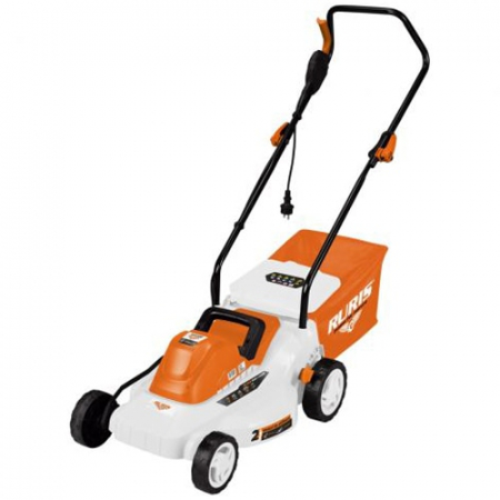 Casă / Grădină - Masina de tuns gazon/iarba electrica Ruris RXE1500, putere 1500 W, latime taiere 37 cm, inaltime taiere 25 - 75 mm, 3 trepte de taiere, sac colector 35 l