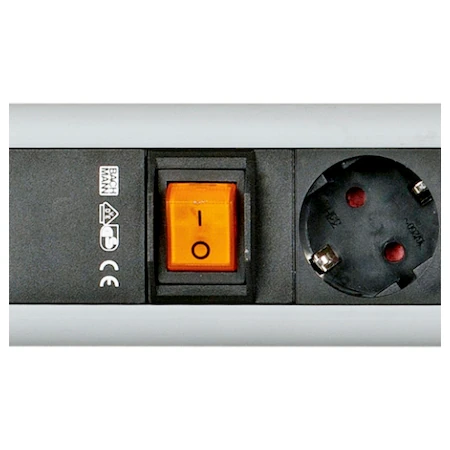 Prelungitor Bachmann 330.102 Connect Us, 9 prize de tip Schuko, cablu 2m [1]