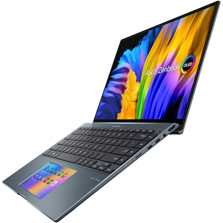 Laptop ultraportabil ASUS Zenbook 14X OLED UX5400EG-KN178T cu procesor Intel® Core™ i7-1165G7, 14", 2.8K, 16GB, 1TB SSD, NVIDIA® GeForce® MX450 2GB, Windows 10 Home, Pine Grey [6]
