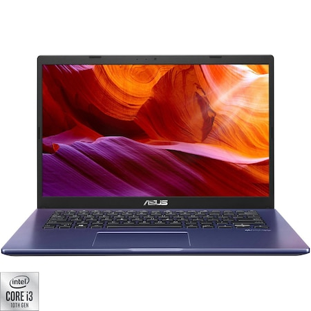 Laptop ASUS X409FA-BV312 cu procesor Intel® Core™ i3-10110U, 14", HD, 8GB, 256GB SSD, Intel® HD Graphics 520, No OS, Peacock Blue [0]