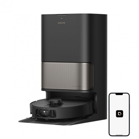 Robot de aspirare Dreame L40s Pro Ultra RLL74CE-BK, detectare a obstacolelor, depasire obstacol 4CM, perie dubla anti-incurcare, aspirare 19000Pa, negru [2]