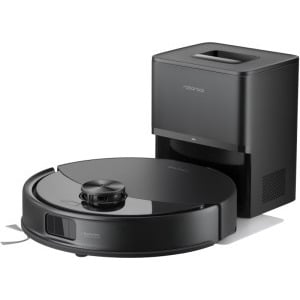 Aspiratoare si accesorii - Robot de aspirare Roborock Q10 VF+ B, aspirator si mop cu statie de golire automata, 10.000 Pa, baterie 5.200 mAh, autonomie 180 min, navigatie AI, recipient praf 2.7L, sistem VibraRise 2.0, Sistem anti-incalcire, negru