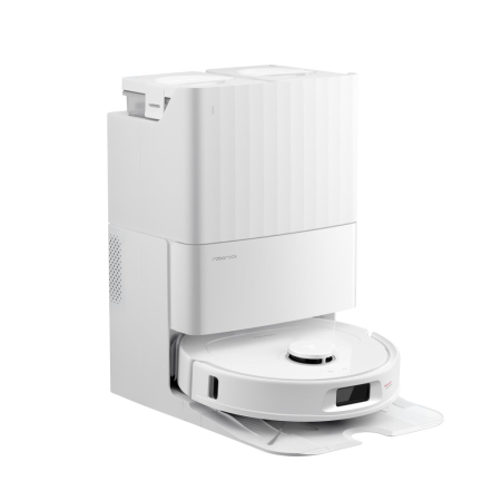 Robot de aspirare Roborock QR 798 W, aspirator si mop cu statie de golire automata, 10.000 Pa, baterie 5200 mAh, autonomie 180 min, navigatie AI, recipient praf 2.7L, Perie laterala anti-incalcire, perie principala anti-incalcire, SmartCleaning, alb [5]